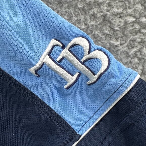 Tampa Bay Rays Womens Top Medium Blue MLB Baseball Cool Base Short Sleeve - Picture 4 of 10